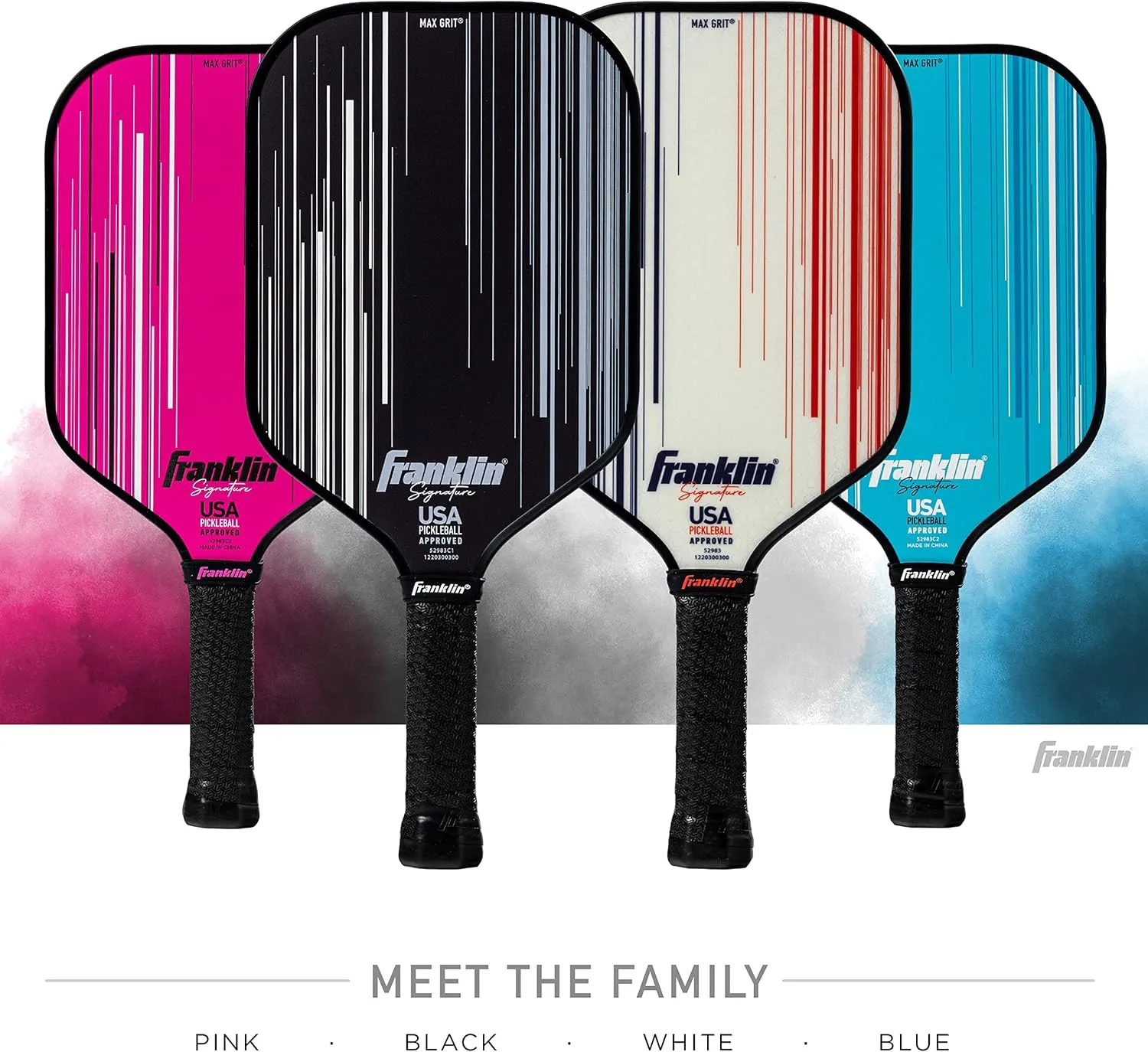Franklin Sports Pro Pickleball Paddles - Signature Series Pro Pickleball Paddle with MaxGrit Surface - USA Pickleball (USAPA) Approved Tournament Pickleball Paddles - 13mm   16mm Polypropylene Cores