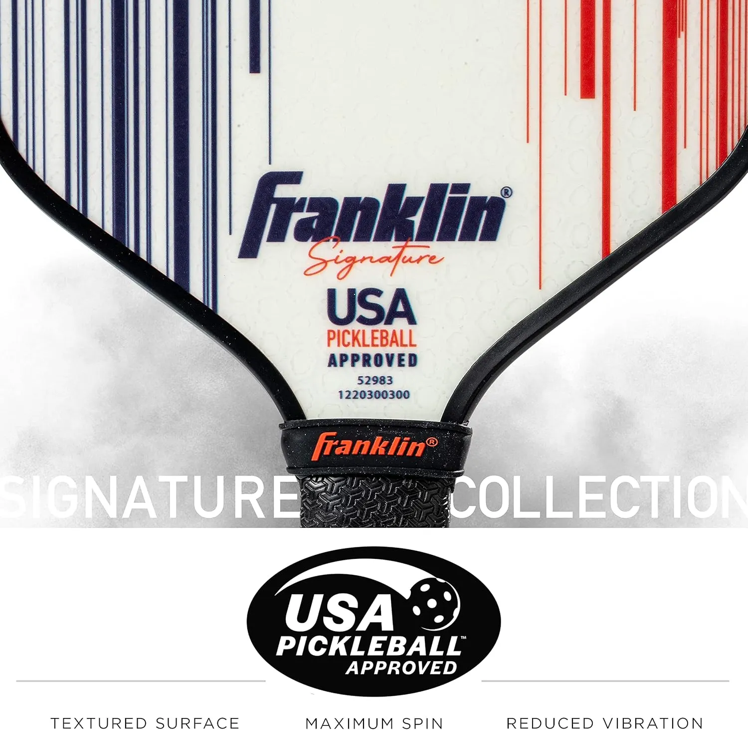 Franklin Sports Pro Pickleball Paddles - Signature Series Pro Pickleball Paddle with MaxGrit Surface - USA Pickleball (USAPA) Approved Tournament Pickleball Paddles - 13mm   16mm Polypropylene Cores