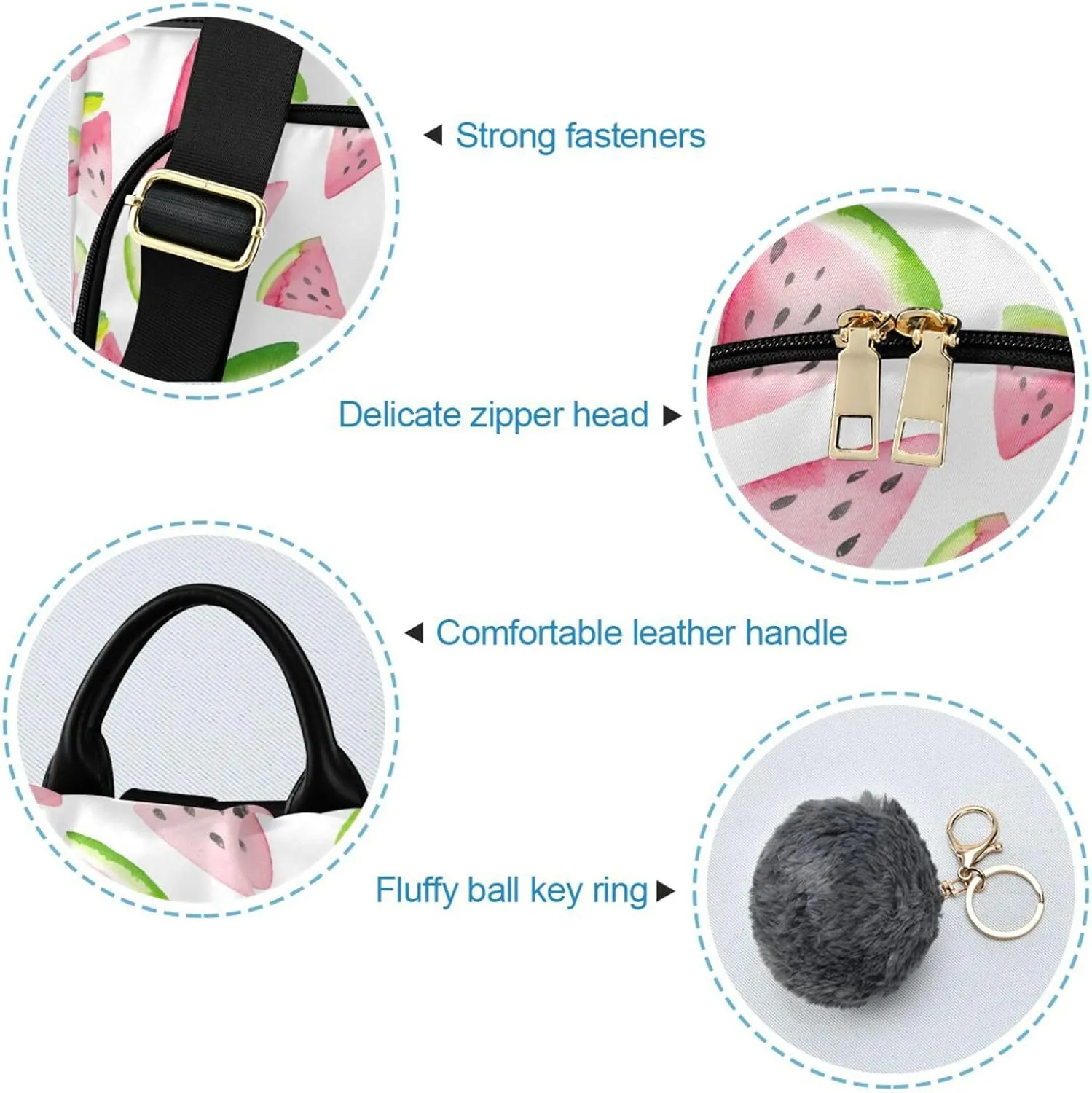 Fruit Print Anti-theft Backpack Handbags for Women Travel Rucksack Lightweight Shoulder Bags for Outing Shopping Going Out Backpack Pattern 2