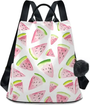 Fruit Print Anti-theft Backpack Handbags for Women Travel Rucksack Lightweight Shoulder Bags for Outing Shopping Going Out Backpack Pattern 2