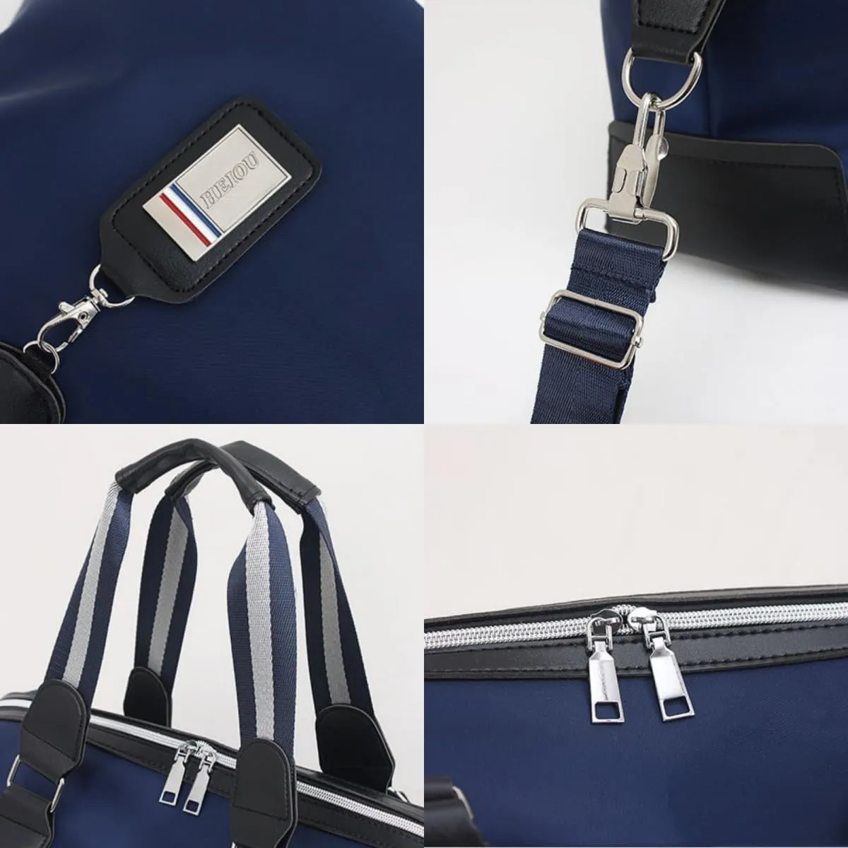 FUNSEED Travel Bag for Women Men, Large Capacity Waterproof Foldable Nylon Business Tote Travel Bag