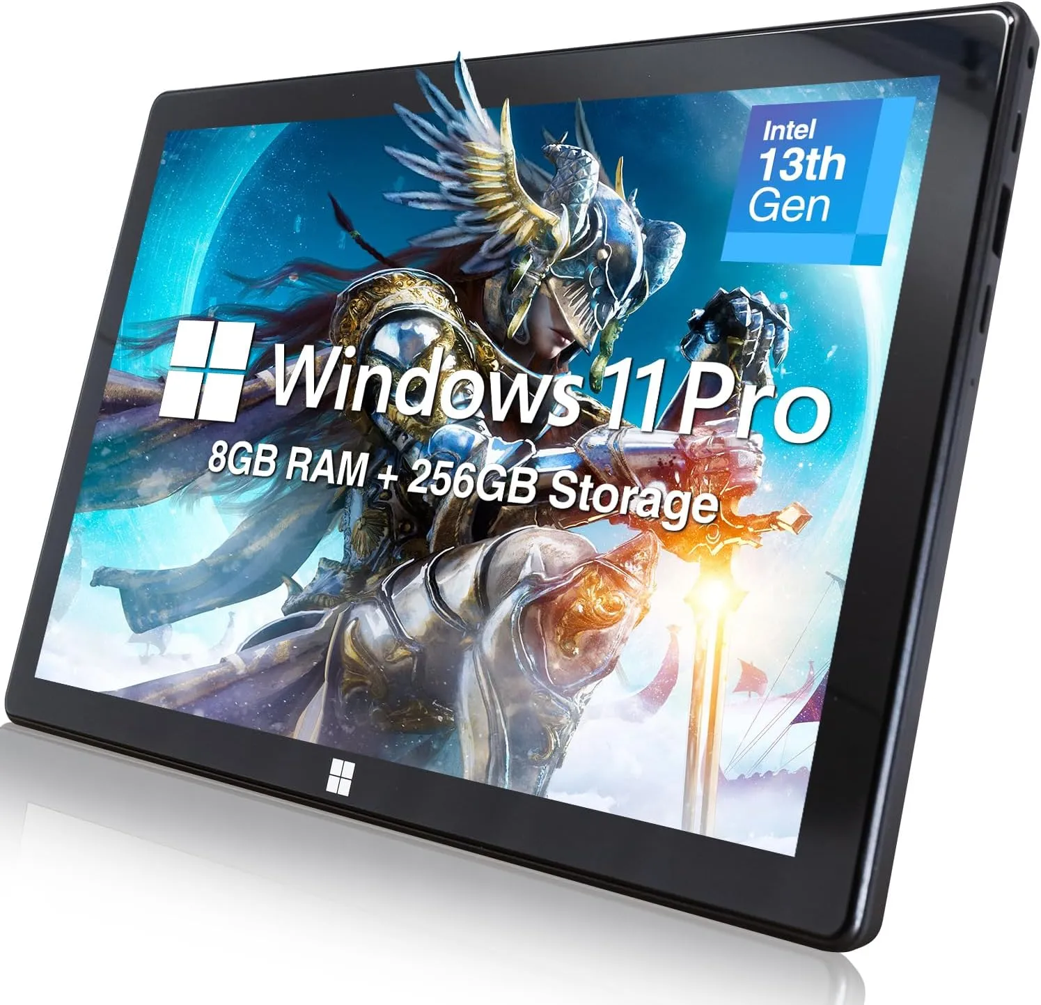 Fusion5 10.1" Windows 11 Professional Tablet PC - Intel 13th Gen - Full HD Windows Tablet Computer - 8GB RAM, 256GB SSD Storage, Quad-Core CPU, 10 Inch, USB 3.0, Micro HDMI, Expandable Storage