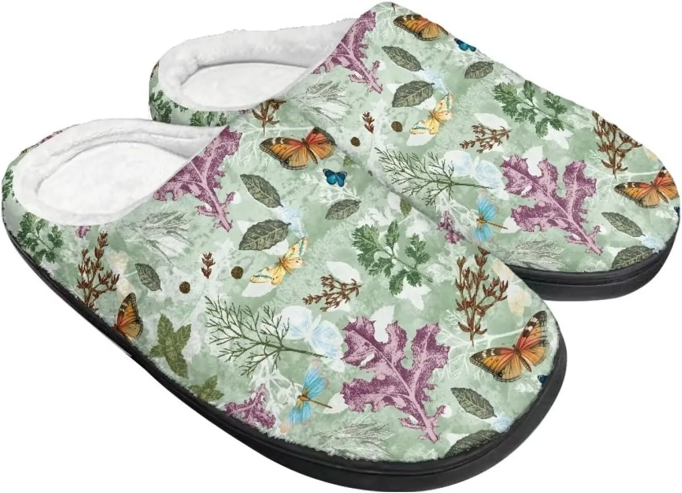 Fuzzy Slippers for Women Everyday Holiday Party Wear Warm Soft Anti-Slip
