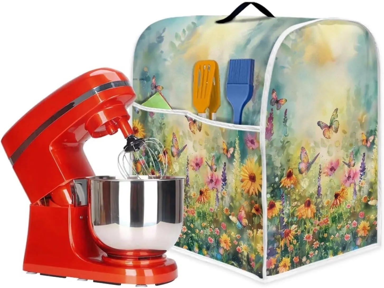 Garden Design Kitchen Aid Mixer Cover Blender Cover Small Appliance Cover Kitchen Mixer Blender Covers Food Processor Dust Cover With Top Handle for Home Decor Organizer Bag