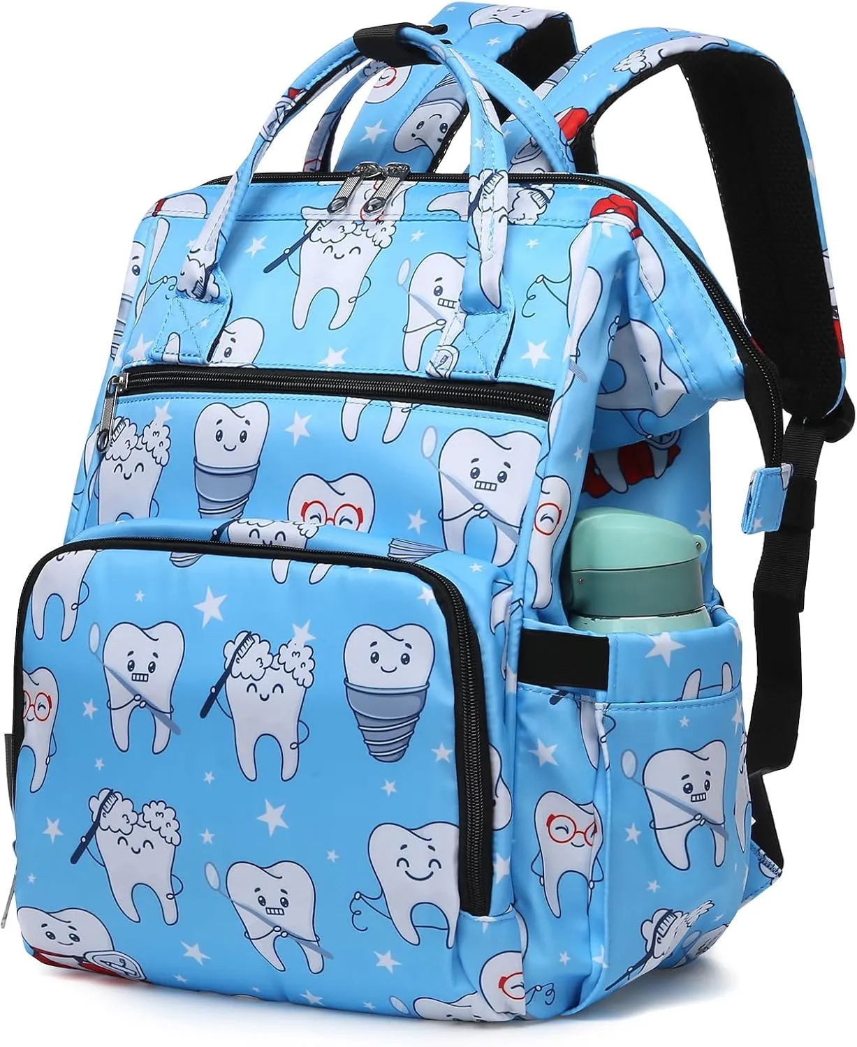 Gatycallaty Teacher Backpack for Women Teacher Laptop Bag Travel Work Gifts Teacher Bookbag Office Educators Large Capacity (BLUETEETH, 15.6 inches)