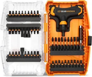 GEARWRENCH 51 Piece Micro Bit Set With Ratcheting T-Handle | 83535D