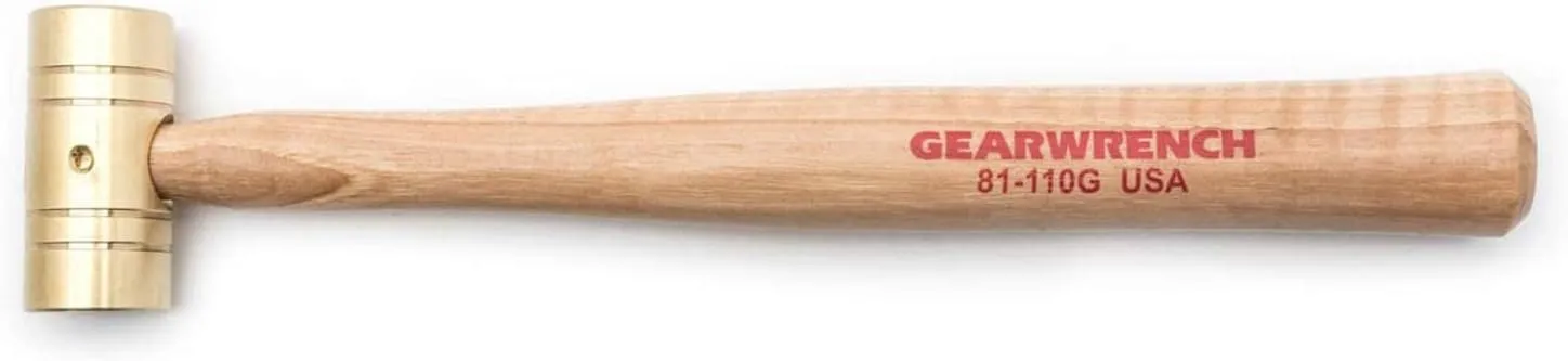 GEARWRENCH 8 oz. Brass Hammer with Hickory Handle - 81-110G