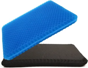Gel Seat Cushion (20"x20"x2") for Long Sitting, Super Large Gel Cushions for Elderly Pressure Relief, Office/Desk Chair, Wheelchair, Car & Airplane Seat, Couch, Stadium Cushion Pads