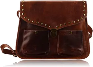 Genuine Leather Crossbody Bags for Women | Ladies Satchel Messenger Bag Long Over The Shoulder Purse | Handmade Full Grain Oily Women’s Cross Body Sling Bag