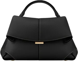 Genuine Leather Handbag for Women, Top Handle Bag, Designer Shoulder Bag Crossbody, Fashion Hobo with Adjustable Strap.