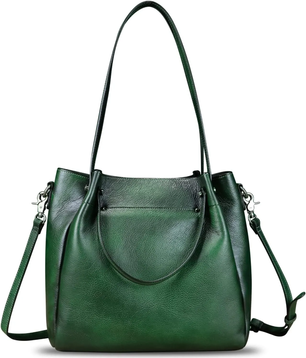 Genuine Leather Handbags for Women Satchel Purses Vintage Handmade Shoulder Bag Top Handle Handbag Totes