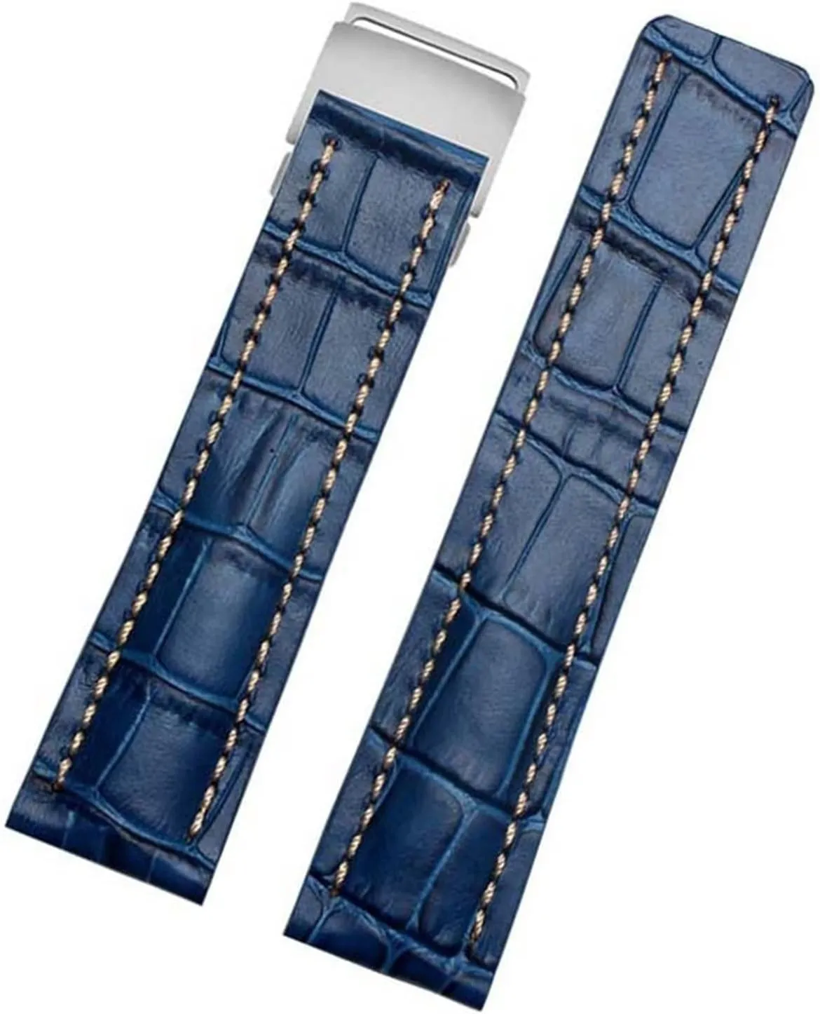 Genuine Leather Strap 22mm 24mm Watch Band For Breitling mens watch cow leather bracelet with Deployment buckle