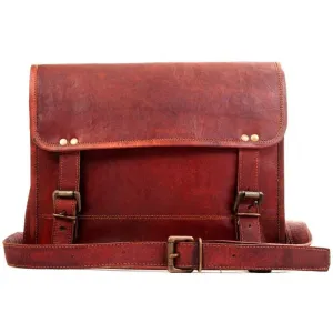 Genuine Small Leather Messenger Bag