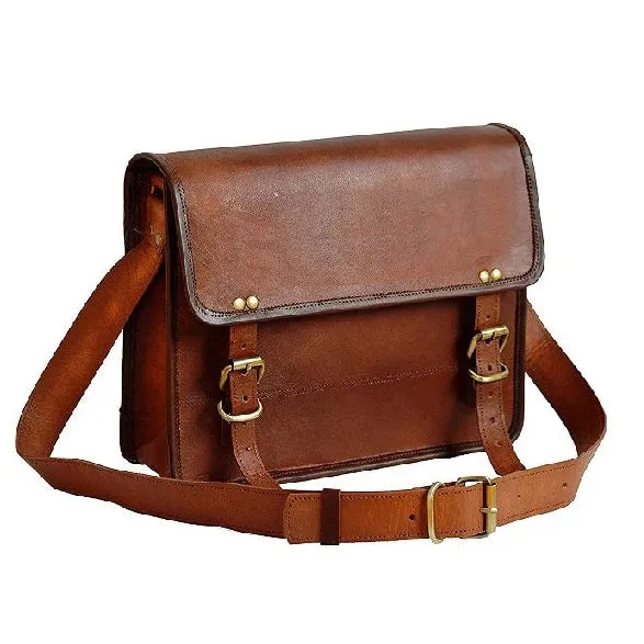Genuine Small Leather Messenger Bag