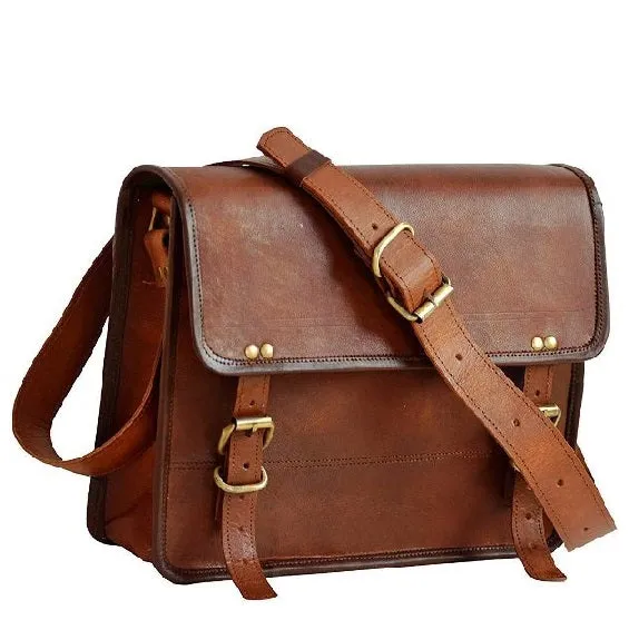 Genuine Small Leather Messenger Bag