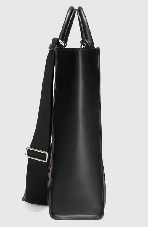 GG Supreme Tote with Embroidered Angry Cat