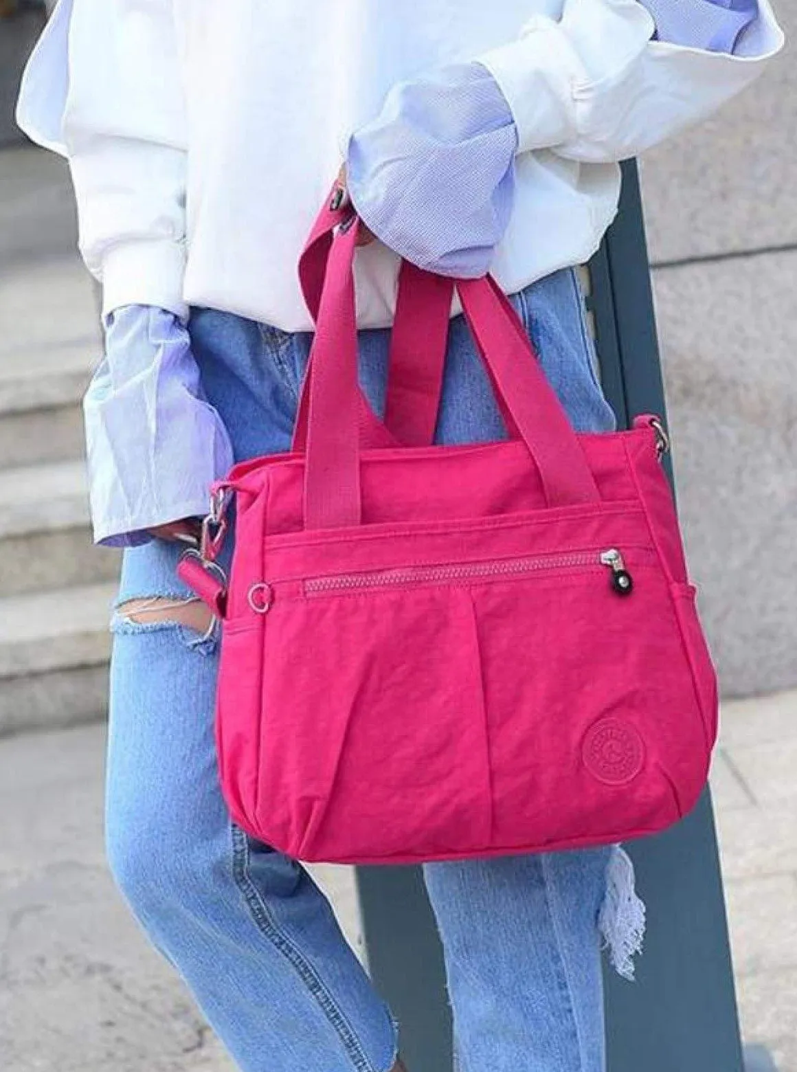 Girls Nylon Waterproof Kipling Inspired 5 Piece Shoulder Bag Set