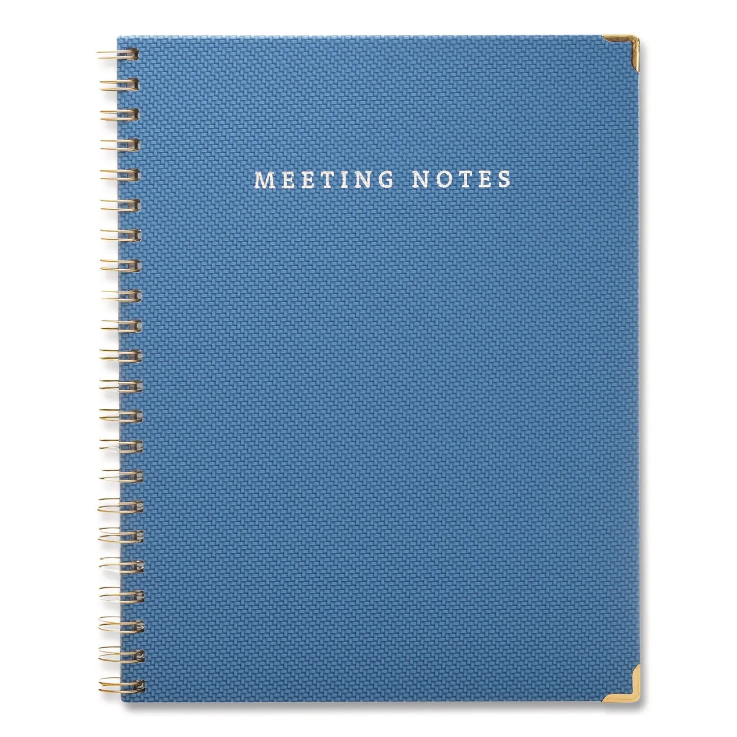 Global Printed Products Meeting Notes Book, Space for Up to 159 Meetings, Meeting-Minutes/Notes Format, Blue/Gold Cover, (80) 11 x 8.5 Sheets