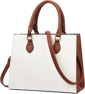 GOIACII Tote Bag for Women Top Handle Handbags Ladies Satchel Shoulder Purse for Work Leather