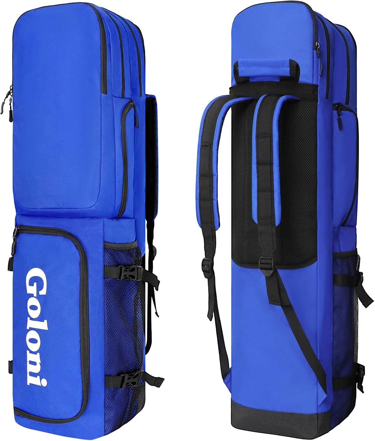 Goloni 4 Sticks Field Hockey Bag with Shoulder Straps,Field Hockey Stick Backpack with Shoe Compartment