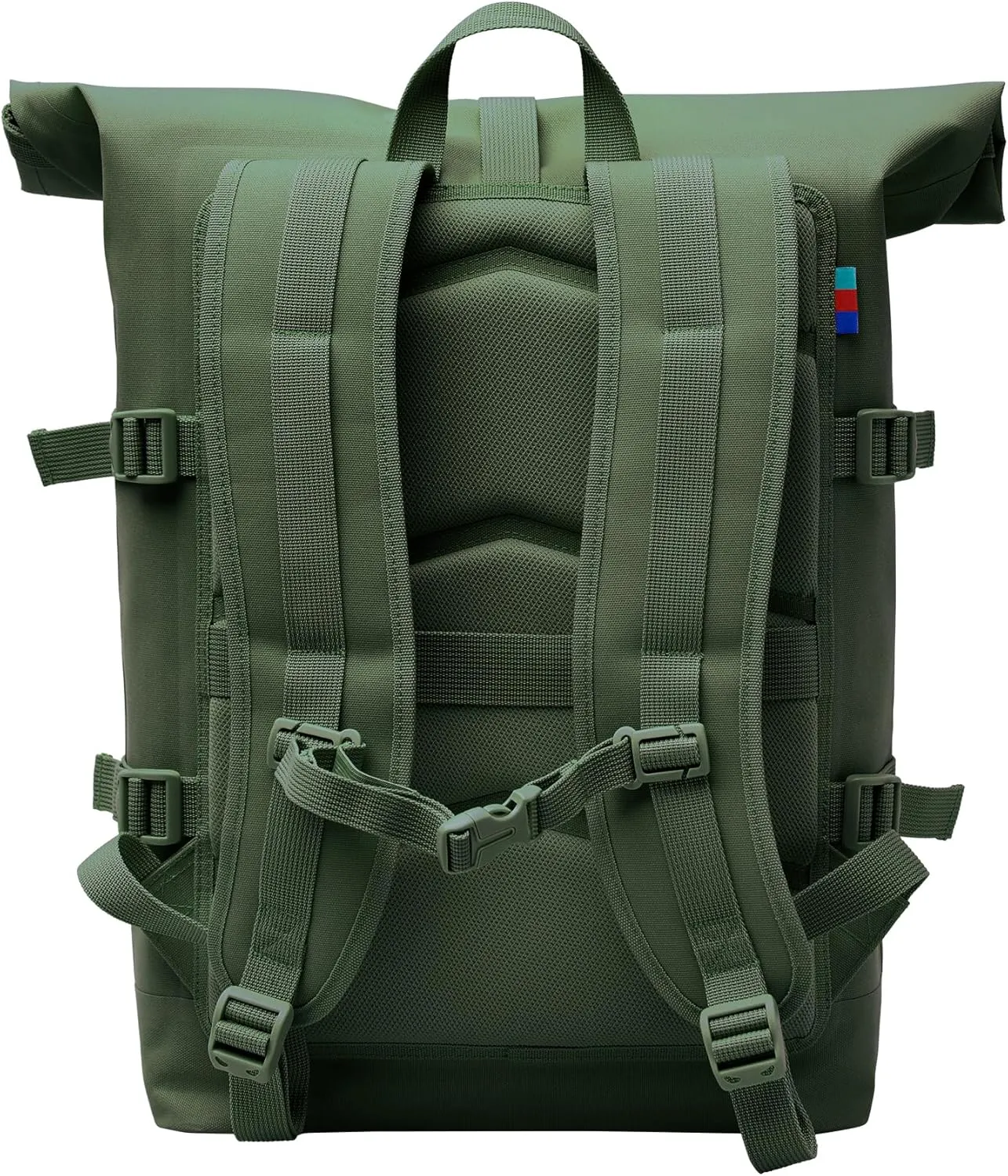 GOT BAG - ROLLTOP Backpack, Hiking & Travel with a 15” Laptop Sleeve, Eco-Conscious Bag Made of Recycled Ocean Impact Plastic™ (Algae Color)