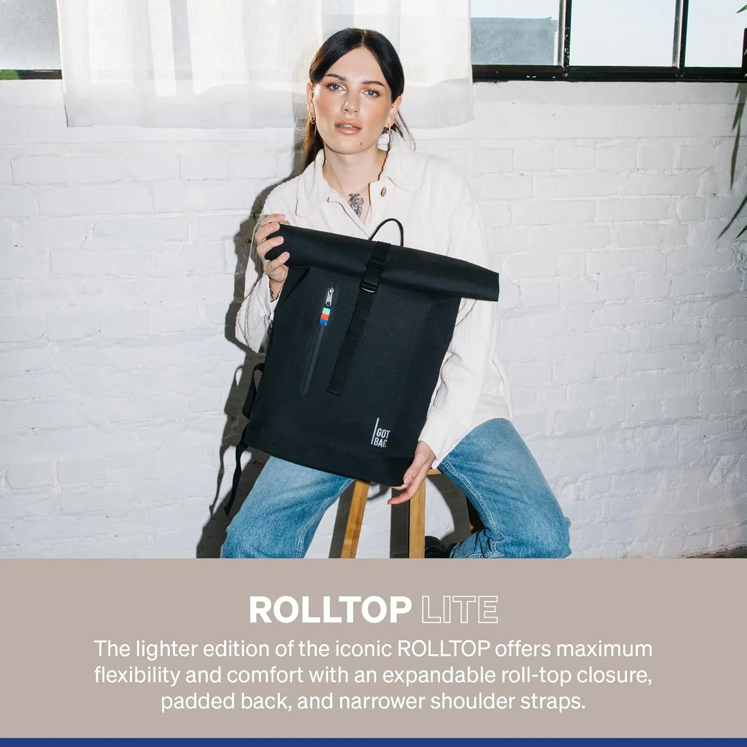 GOT BAG - ROLLTOP LITE Backpack, Hiking & Travel
