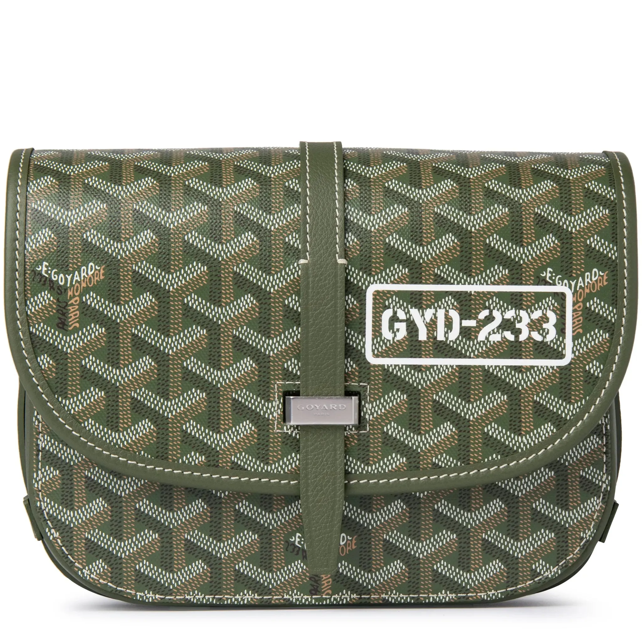Goyardine Belvedere II Khaki PM Messenger Bag