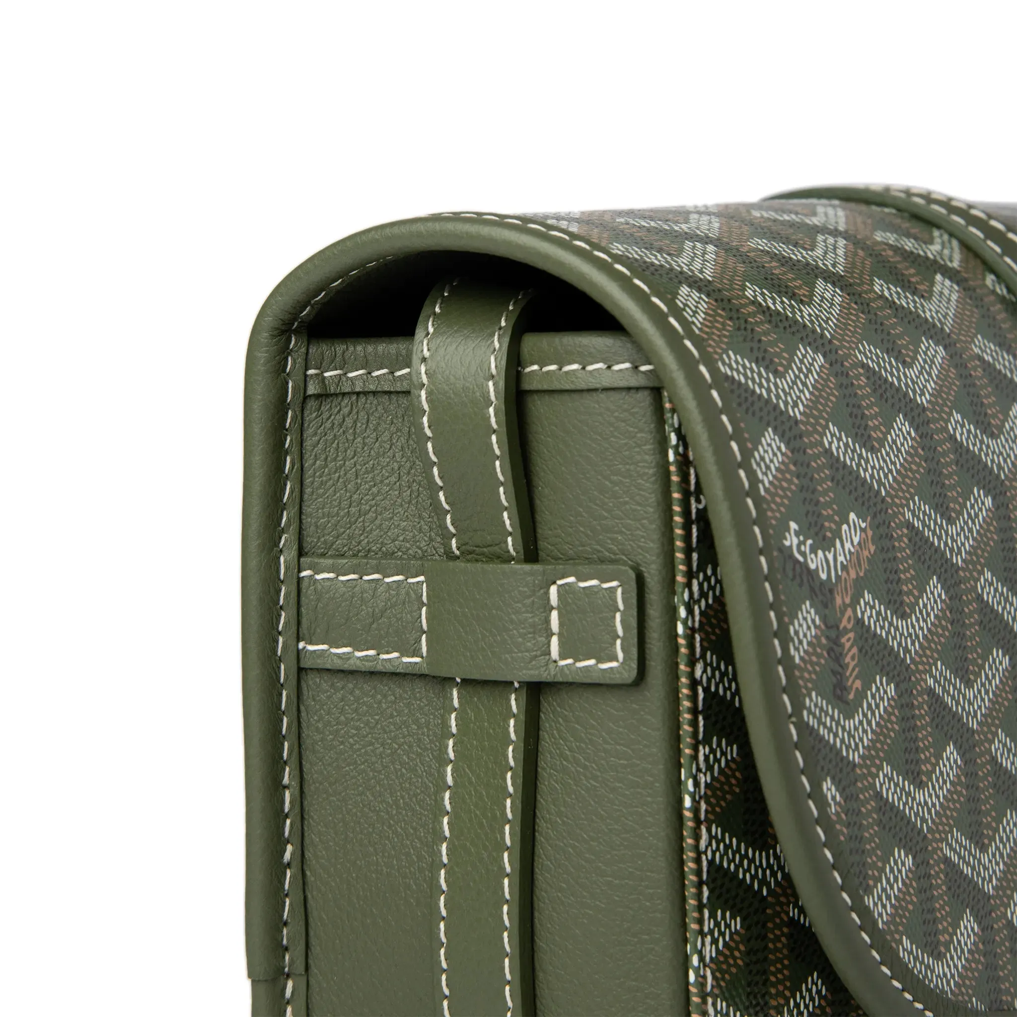Goyardine Belvedere II Khaki PM Messenger Bag