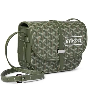 Goyardine Belvedere II Khaki PM Messenger Bag