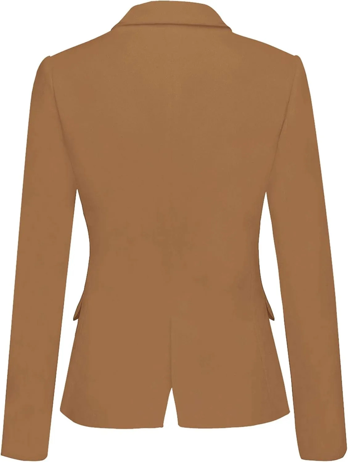 GRAPENT Women's Business Casual Pockets Work Office Blazer Back Slit Jacket Suit