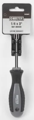 GSTV2021030102 Round Solid Nut Driver, 1/4 x 3-1/4 In. - Quantity 12