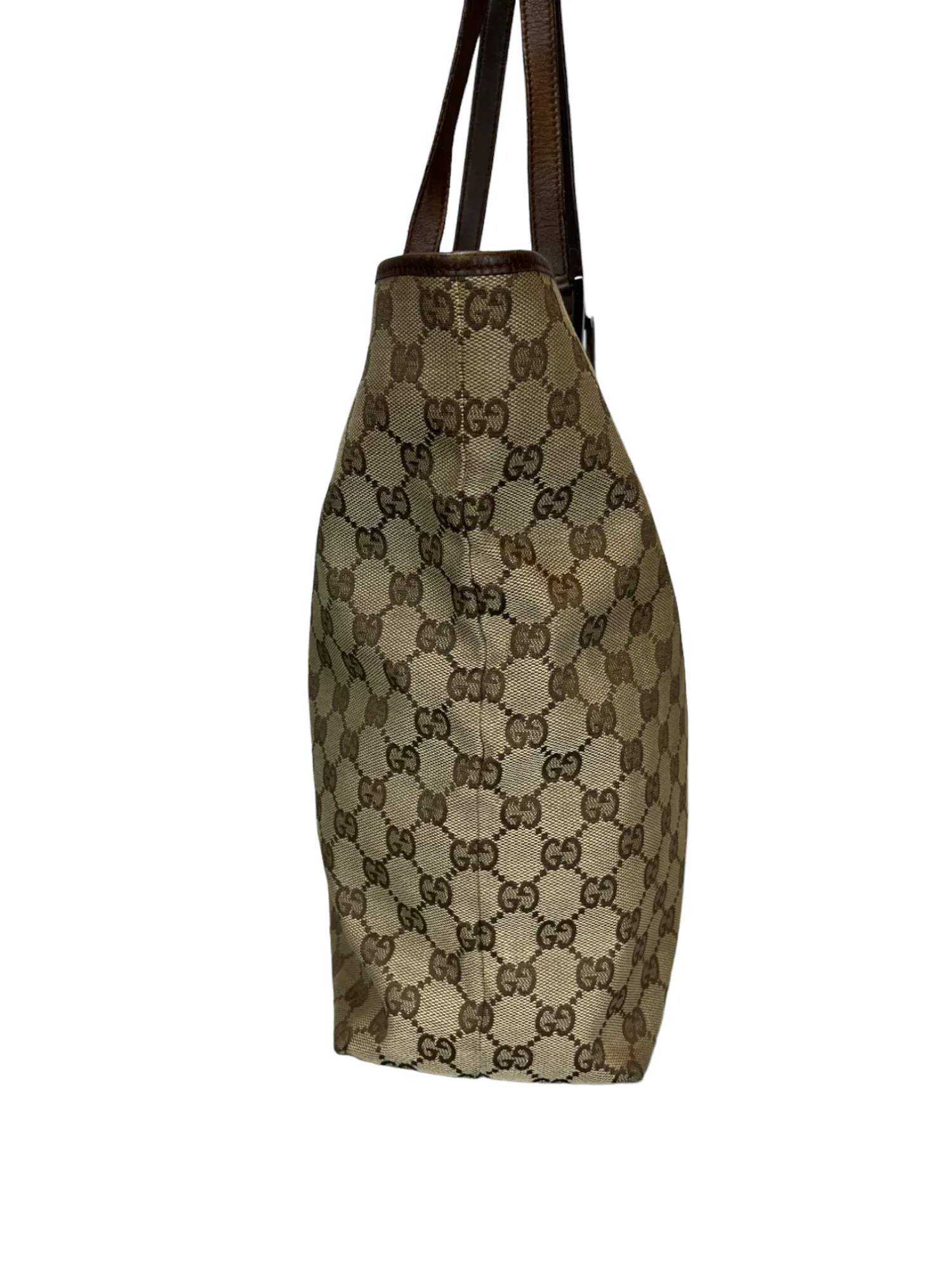 Gucci Jacquard x Leather Tote
