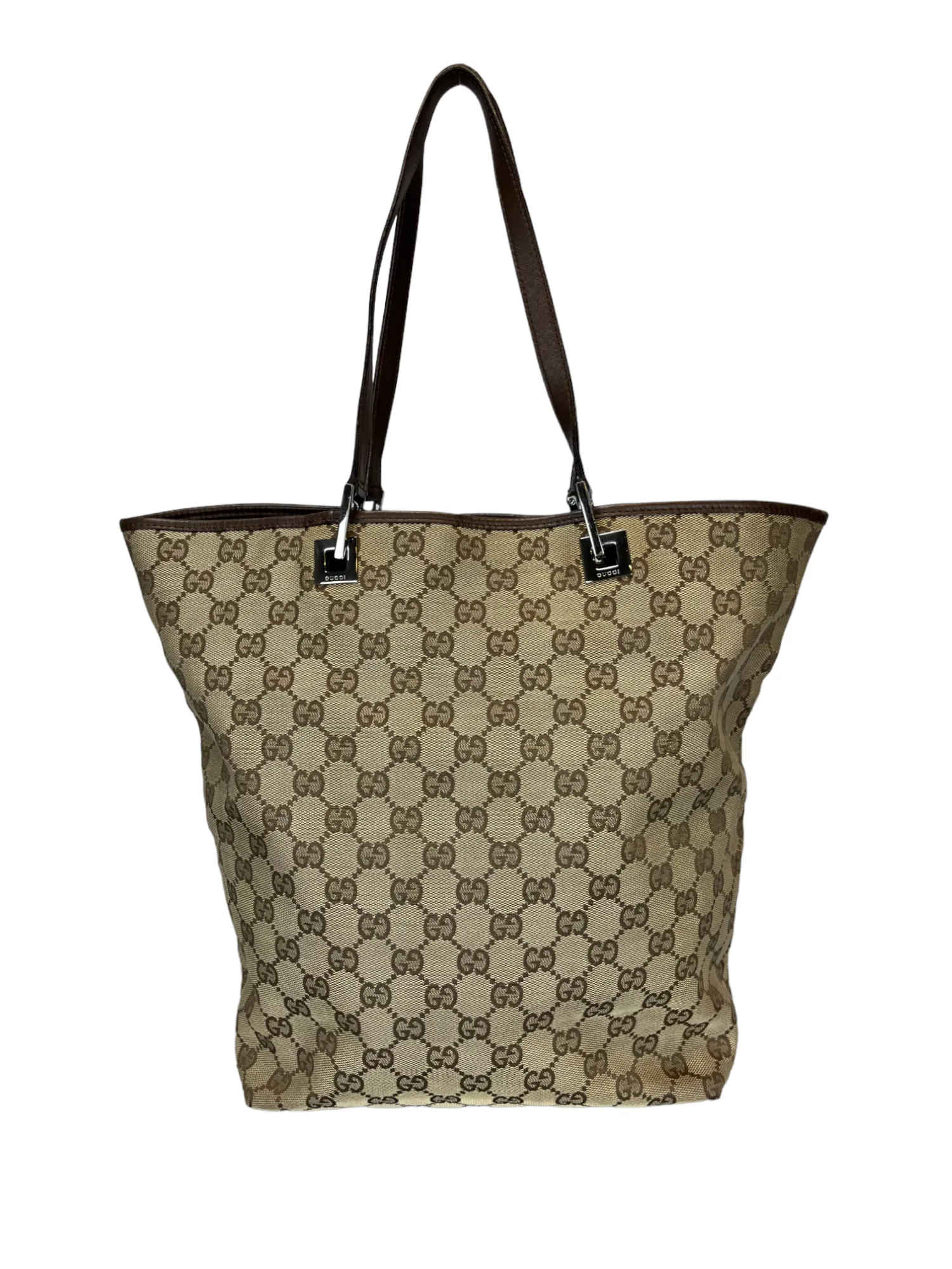 Gucci Jacquard x Leather Tote