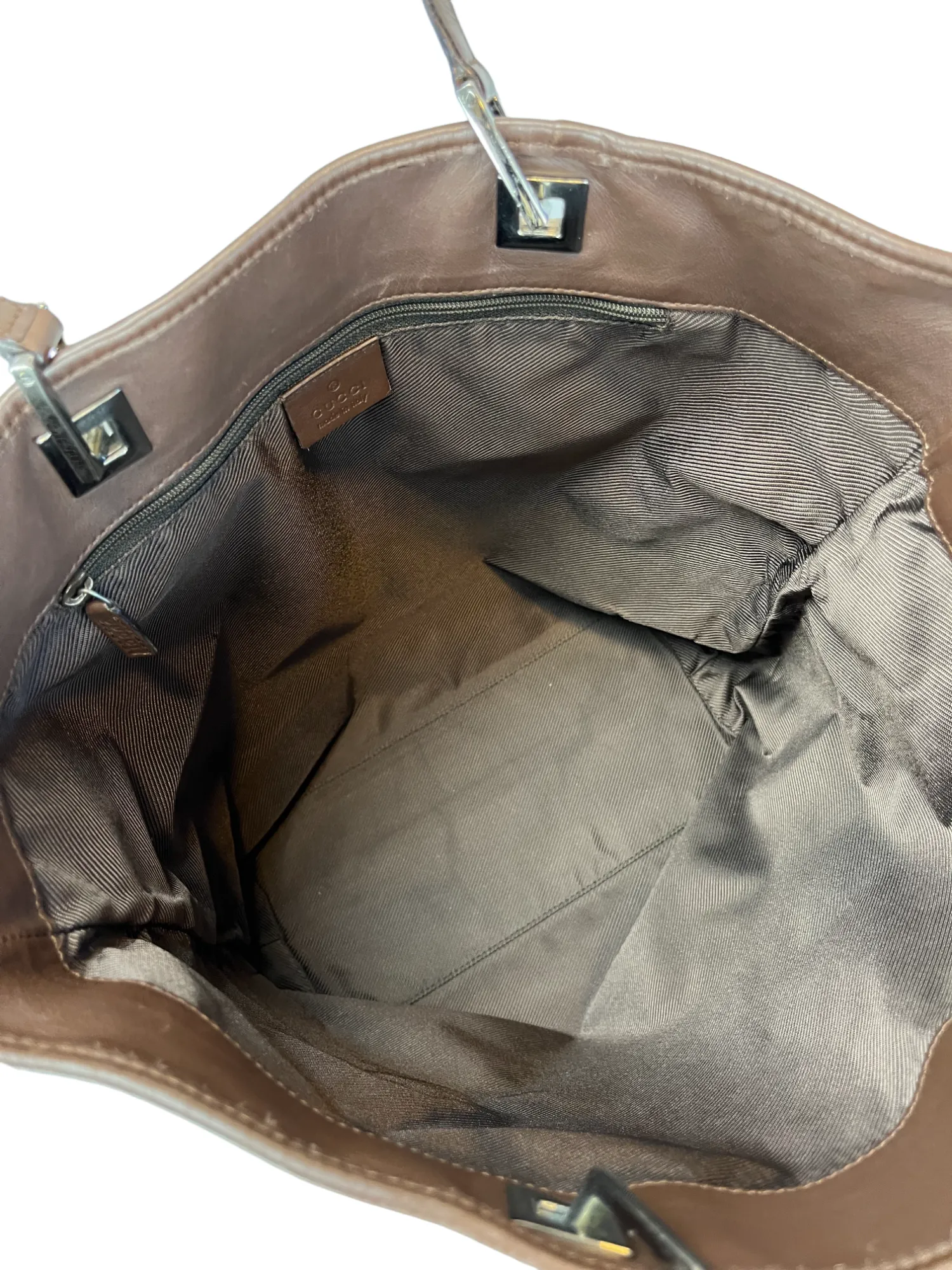 Gucci Jacquard x Leather Tote