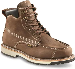 Guide Gear Rugged Timber Mens Chukka Boots Waterproof Leather Work Shoes, Moisture Wicking Insoles, Pull-On Ankle Boot