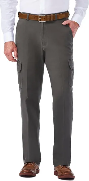 Haggar Men's Stretch Classic Fit Cargo Pant (Regular and Big and Tall Sizes)