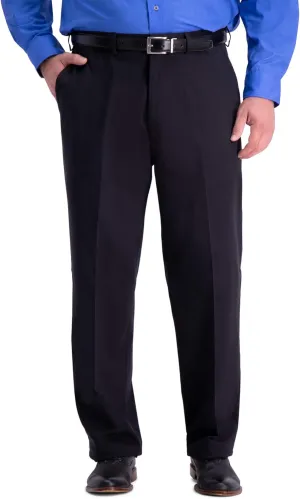 Haggar Men's Work to Weekend Classic Fit Flat Front and Pleat Regular and Big and Tall Sizes