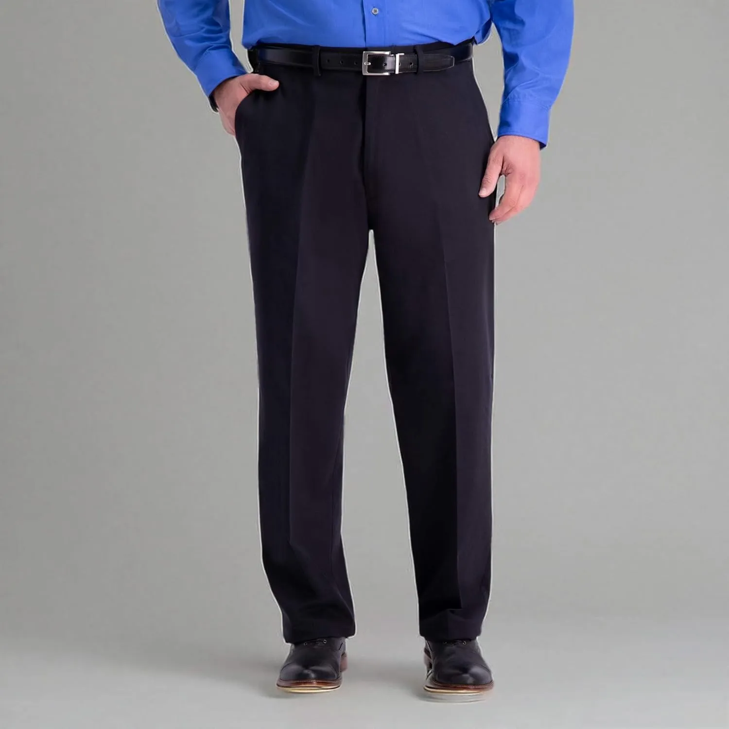 Haggar Men's Work to Weekend Classic Fit Flat Front and Pleat Regular and Big and Tall Sizes
