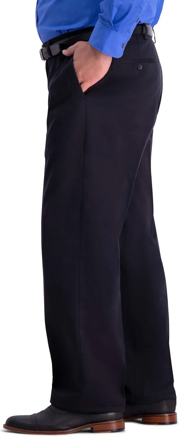 Haggar Men's Work to Weekend Classic Fit Flat Front and Pleat Regular and Big and Tall Sizes