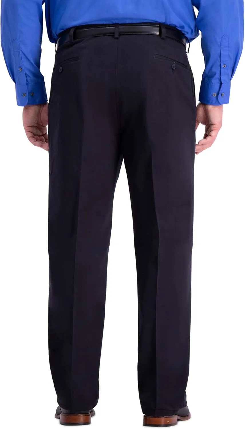 Haggar Men's Work to Weekend Classic Fit Flat Front and Pleat Regular and Big and Tall Sizes