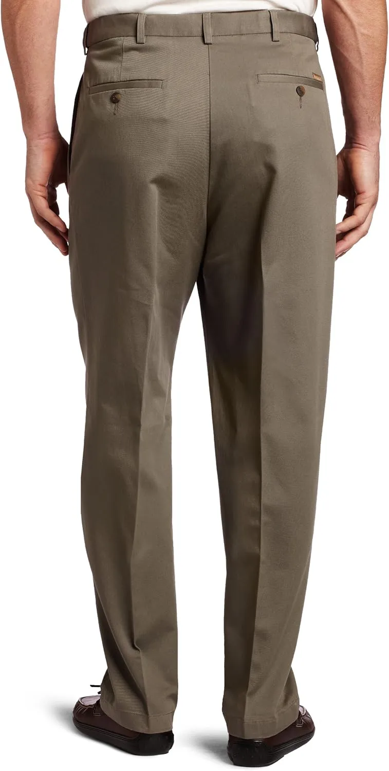 Haggar Men's Work to Weekend Classic Fit Pleat Regular and Big and Tall Sizes