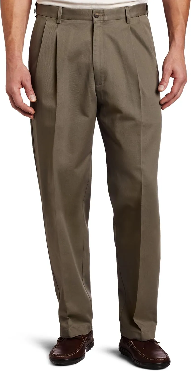 Haggar Men's Work to Weekend Classic Fit Pleat Regular and Big and Tall Sizes