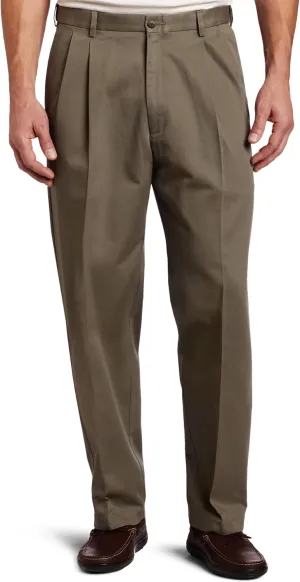 Haggar Men's Work to Weekend Classic Fit Pleat Regular and Big and Tall Sizes