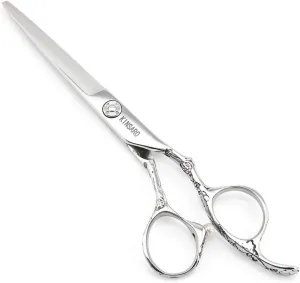 Hair Scissors 6 Inch Professional Barber Scissors Hair Cutting Scissors hairdresser scissors haircut scissors 440C Barber Shears Rose handle KINSARO