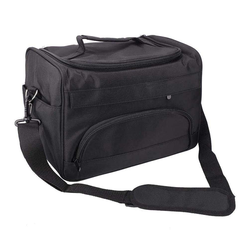 Hairdressing Tools Bag, Salon Barber Handbag, Portable Hairstyling Case Travel Luggage Pouch with Scissors Comb Holder Hairdressing Styling Bag