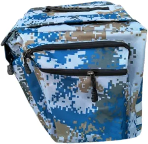 Hard Shell Bicycle Bag Camouflage Bike Pannier Bag Easy Access Side Pockets