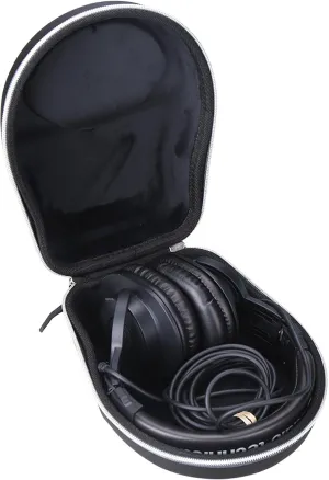 Hard Storage Case for ATH-M20X Professional Headphones - Travel Case (Black)