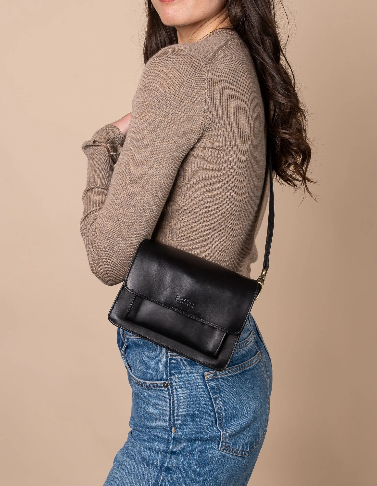 Harper Mini - Black Classic Leather