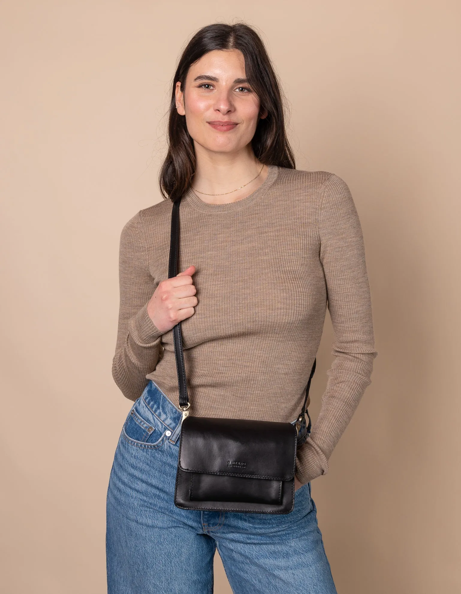 Harper Mini - Black Classic Leather
