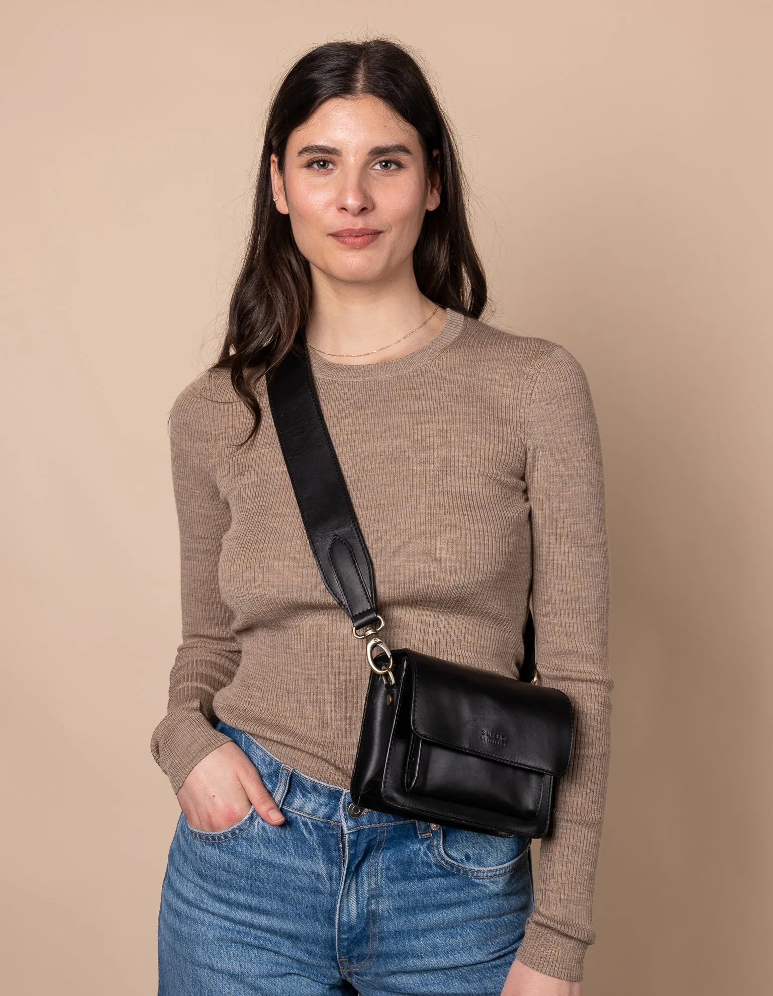 Harper Mini - Black Classic Leather
